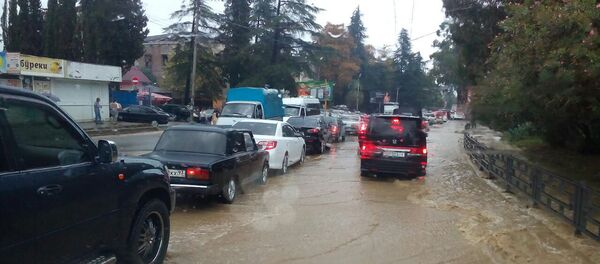 Наводнение в городе Наводнение в городе - Sputnik Абхазия