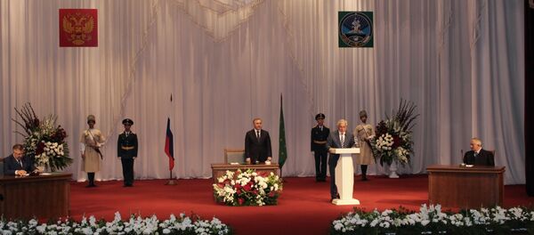 Рауль Хаджимба на инаугурации президента Адыгеи Рауль Хаджимба на инаугурации президента Адыгеи - Sputnik Абхазия