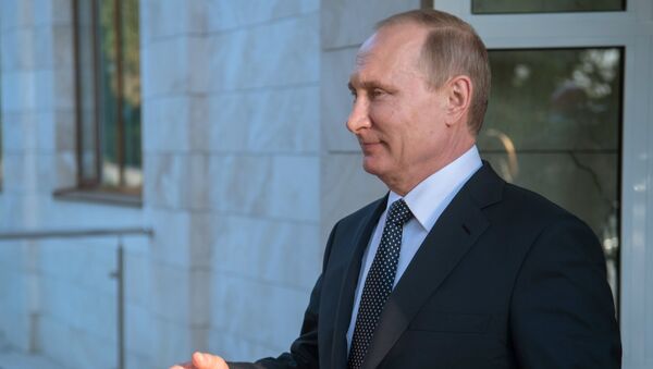 Встреча президента РФ В. Путина с президентом Республики Южная Осетия А. Бибиловым - Sputnik Абхазия