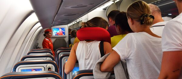 Пассажиры в самолете авиакомпании Аэрофлот - Sputnik Абхазия