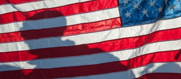 Флаг США на демонстрации военной техники и вооружения НАТО в Латвии Флаг США на демонстрации военной техники и вооружения НАТО в Латвии - Sputnik Абхазия