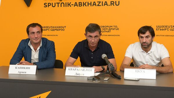 Пресс-конференция по итогам Чемпионата Абхазии по футболу - Sputnik Аҧсны
