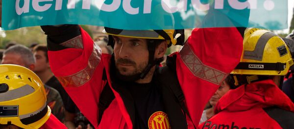 Всеобщая забастовка в поддержку референдума о независимости Каталонии в Барселоне - Sputnik Абхазия