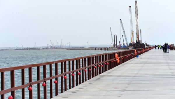 Строительство Керченского моста в Крыму - Sputnik Абхазия