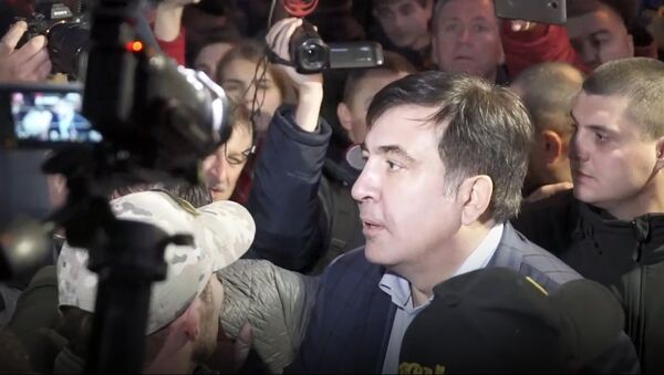 Протесты у Верховной Рады в Киеве с участием Саакашвили - Sputnik Абхазия