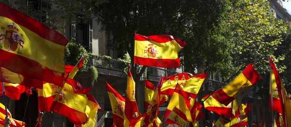 Митинг в защиту единства Испании в Барселоне Митинг в защиту единства Испании в Барселоне - Sputnik Абхазия