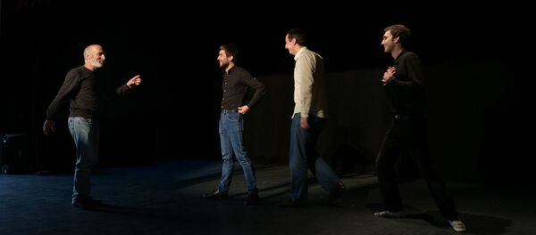 Репетиция спектакля Пастух и кот - Sputnik Абхазия