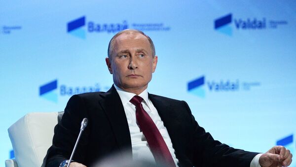 Президент РФ В. Путин принимает участие в XIII ежегодном заседании Международного дискуссионного клуба Валдай - Sputnik Абхазия