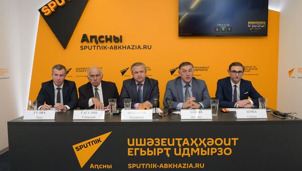 Видеомост посвященный VIII Абхазо-Российскому деловому форуму - Sputnik Абхазия