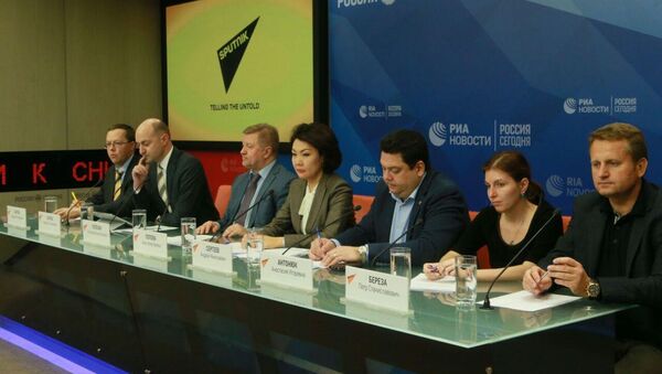 Владимир Лепехин и будущие участники VIII-го абхазо-российского Делового форума - Sputnik Абхазия