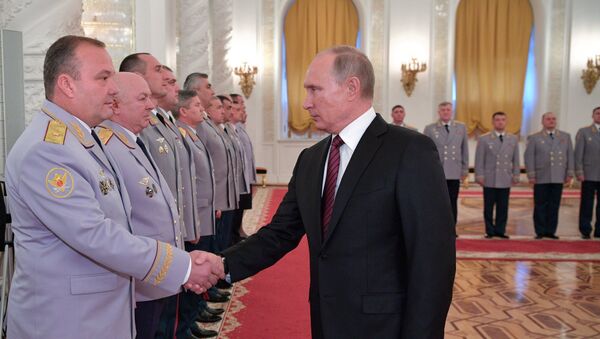 Президент РФ В. Путин встретился с высшими офицерами в Кремле - Sputnik Абхазия