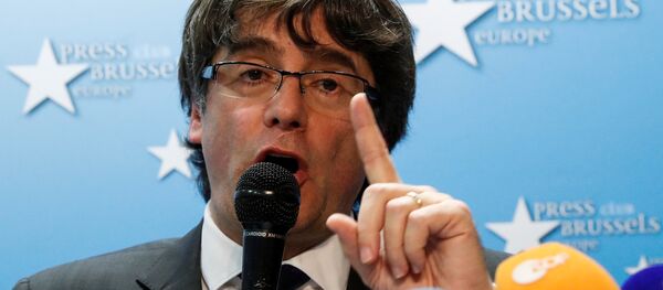 Пресс-конференция Карлеса Пучдемона в Брюсселе Пресс-конференция Карлеса Пучдемона в Брюсселе - Sputnik Абхазия
