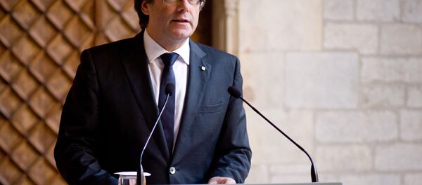 Экс-глава правительства Каталонии Карлес Пучдемон Экс-глава правительства Каталонии Карлес Пучдемон - Sputnik Абхазия