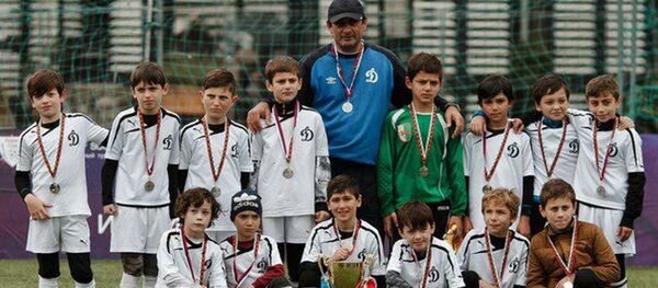 Детская команда футбольного клуба Динамо на детском турнире Hopes Cup (Лига надежды) в Сочи Детская команда футбольного клуба Динамо на детском турнире Hopes Cup (Лига надежды) в Сочи - Sputnik Абхазия