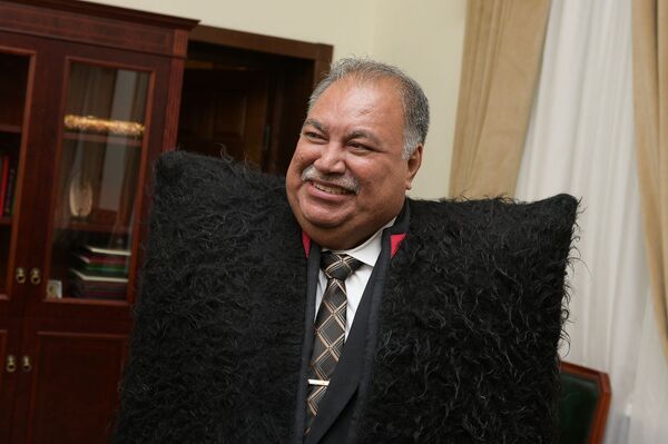 Встреча президента Абхазии Рауля Хаджимба с президентом Науру Бароном Вака Встреча президента Абхазии Рауля Хаджимба с президентом Науру Бароном Вака - Sputnik Абхазия