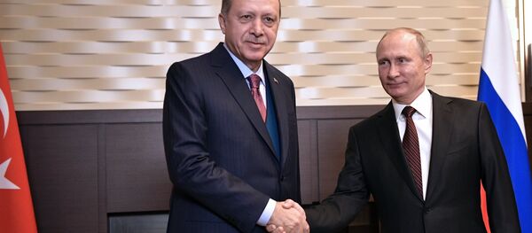 Президент РФ В. Путин встретился с президентом Турции Р. Эрдоганом Президент РФ В. Путин встретился с президентом Турции Р. Эрдоганом - Sputnik Абхазия