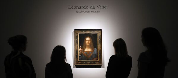 Картина Леонардо да Винчи Спаситель мира на аукционе Christie's в Лондоне. 24 октября 2017 Картина Леонардо да Винчи Спаситель мира на аукционе Christie's в Лондоне. 24 октября 2017 - Sputnik Абхазия