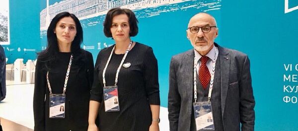 Делегация Минкультуры Абхазии на форуме в Санкт-Петербурге Делегация Минкультуры Абхазии на форуме в Санкт-Петербурге - Sputnik Абхазия