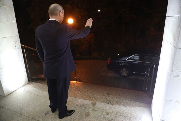 Президент России Владимир Путин после встречи с президентом Сирии Башаром Асадом - Sputnik Абхазия