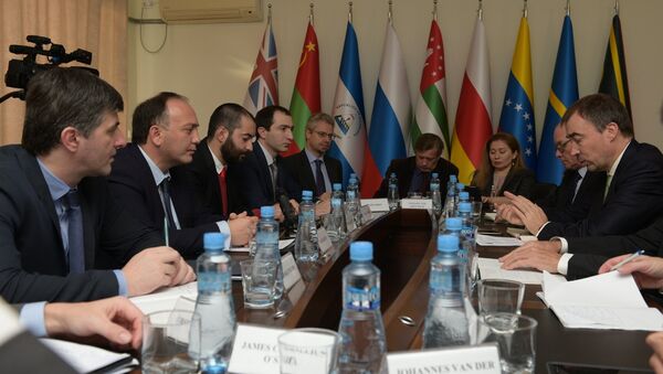 Встреча министра иностранных дел Абхазии с Сопредседателями Женевских Дискуссий - Sputnik Абхазия