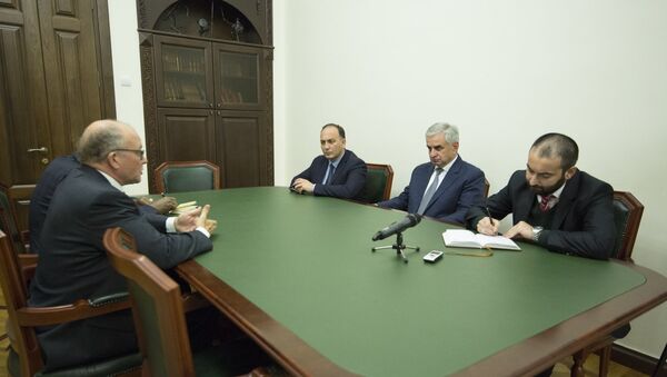 Президент встретился с Сопредседателем Женевских дискуссий от ООН Анти Туруненом - Sputnik Абхазия