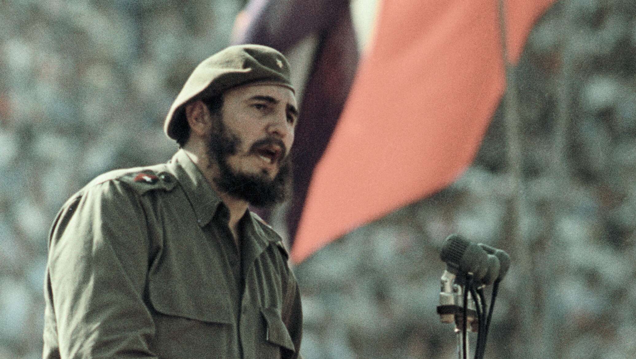 Кубинский революционер Фидель Кастро в молодости