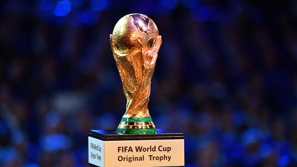 Кубок чемпионата мира по футболу на официальной жеребьевке чемпионата мира по футболу 2018 - Sputnik Аҧсны