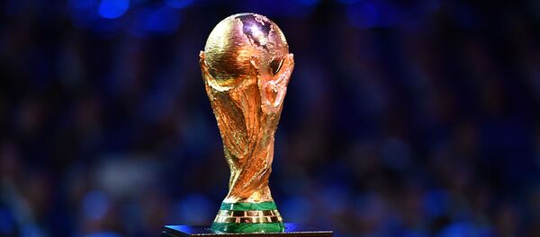 Кубок чемпионата мира по футболу на официальной жеребьевке чемпионата мира по футболу 2018 - Sputnik Абхазия
