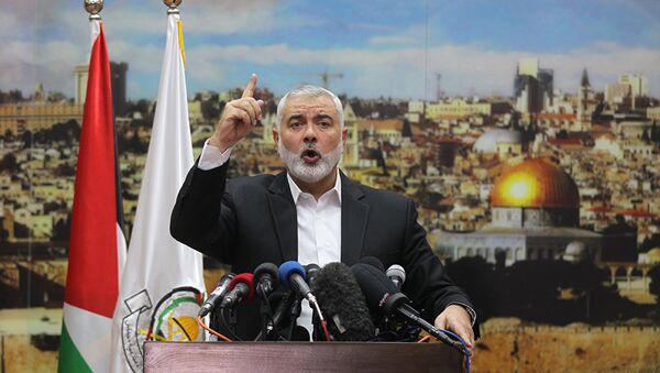 Лидер ХАМАС Исмаил Хания выступает по поводу решения Трампа о признании Иерусалима столицей Израиля. - Sputnik Абхазия