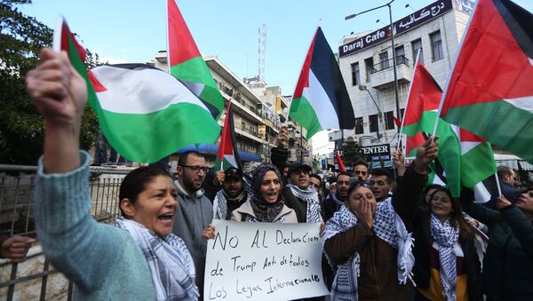 Акции протеста в Палестине против решения о признании Иерусалима столицей Израиля - Sputnik Абхазия