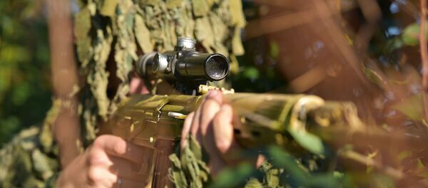 Тренировка снайперов Южного военного округа - Sputnik Аҧсны