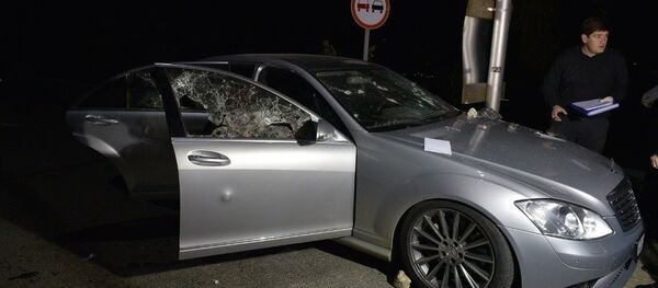 Фото с места обстрела автомобиля в районе Гумисты - Sputnik Абхазия