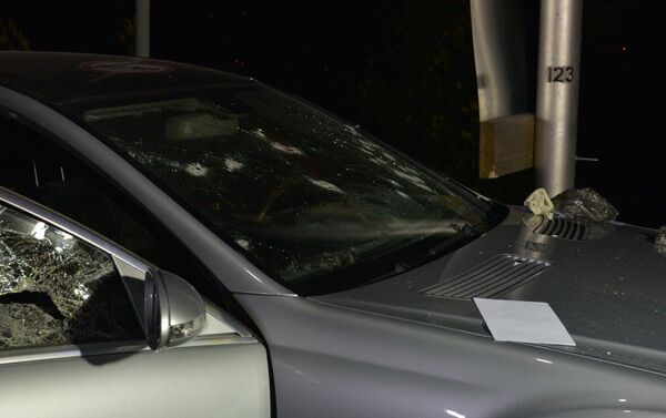 Фото с места обстрела автомобиля в районе Гумисты - Sputnik Абхазия