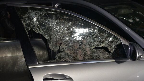 Фото с места обстрела автомобиля в районе Гумисты - Sputnik Абхазия