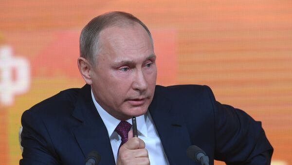 Ежегодная большая пресс-конференция президента РФ Владимира Путина - Sputnik Абхазия