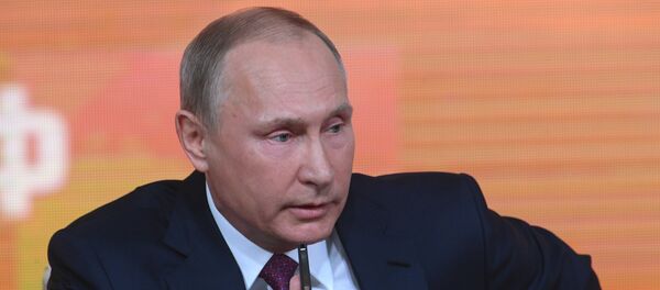 Ежегодная большая пресс-конференция президента РФ Владимира Путина - Sputnik Абхазия