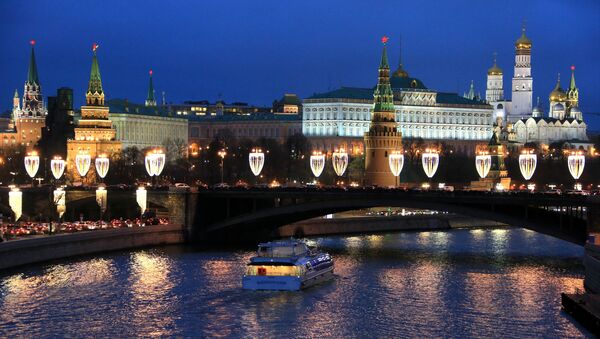 Новогодняя иллюминация в Москве - Sputnik Абхазия