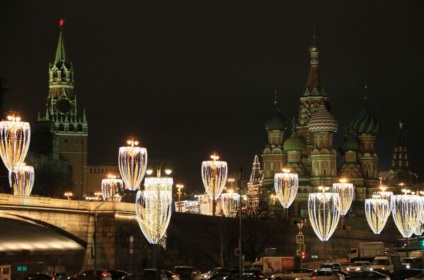 Новогодняя иллюминация в Москве - Sputnik Абхазия