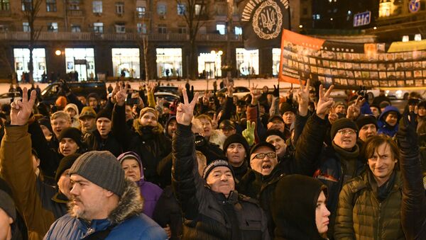 Акция сторонников Михаила Саакашвили в Киеве - Sputnik Абхазия