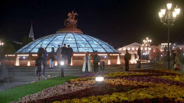 Главный фонтан Часы мира комплекса Охотный ряд - Sputnik Абхазия