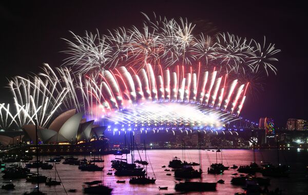 Салют в честь празднования Нового года в Австралии - Sputnik Абхазия