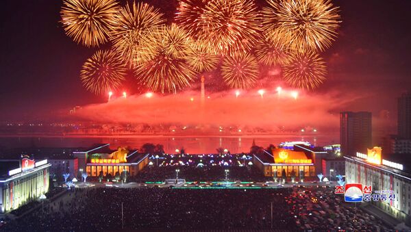 Салют в честь празднования Нового года в КНДР - Sputnik Абхазия