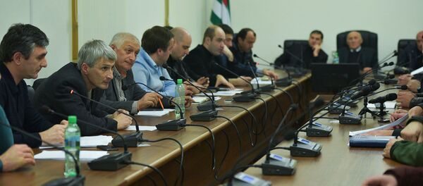 Заседание парламента по вопросу помилования Георгия Лукава Заседание парламента по вопросу помилования Георгия Лукава - Sputnik Аҧсны