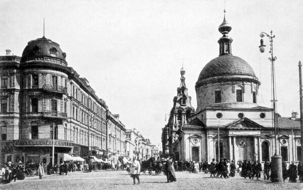 Тверская улица в Москве. 1914 год - Sputnik Абхазия