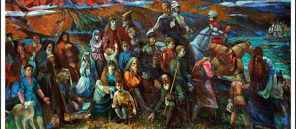 Махаджиры. Художник Сергей Габелия Махаджиры. Художник Сергей Габелия - Sputnik Аҧсны