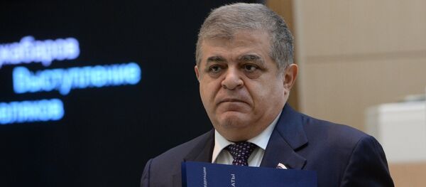 Первый заместитель председателя Комитета Совета Федерации по международным делам Владимир Джабаров Первый заместитель председателя Комитета Совета Федерации по международным делам Владимир Джабаров - Sputnik Абхазия