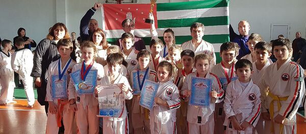 Абхазские каратисты Абхазские каратисты - Sputnik Абхазия