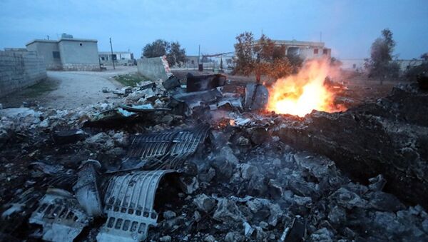 Российский самолет Су-25 сбит в субботу в сирийской провинции Идлиб - Sputnik Абхазия