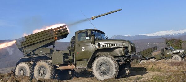 Полевые учения 7 военной базы в Цабале Полевые учения 7 военной базы в Цабале - Sputnik Абхазия