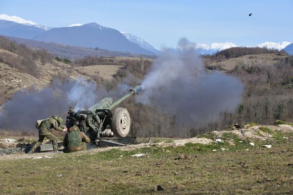 Конкурс российских артиллеристов на полигоне Цабал - Sputnik Абхазия